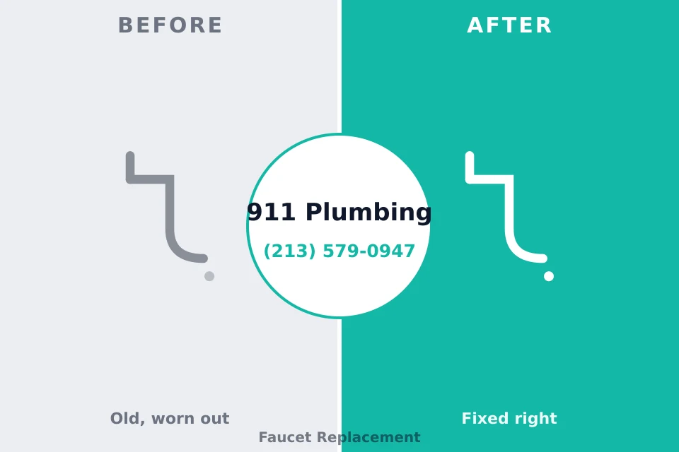 Before and after: plumbing repair Redwood, TX